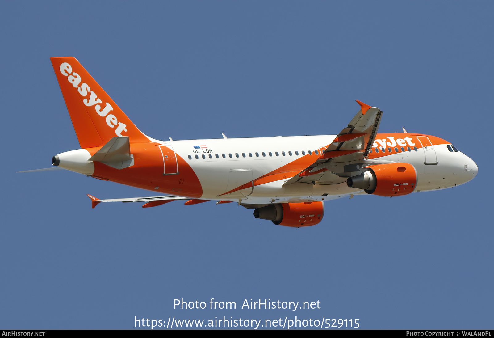 Aircraft Photo of OE-LQM | Airbus A319-111 | EasyJet | AirHistory.net #529115