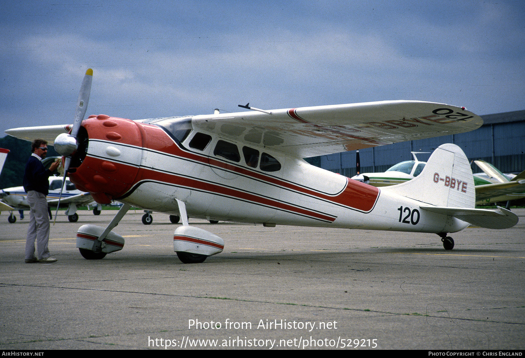 Aircraft Photo of G-BBYE | Cessna 195 | AirHistory.net #529215