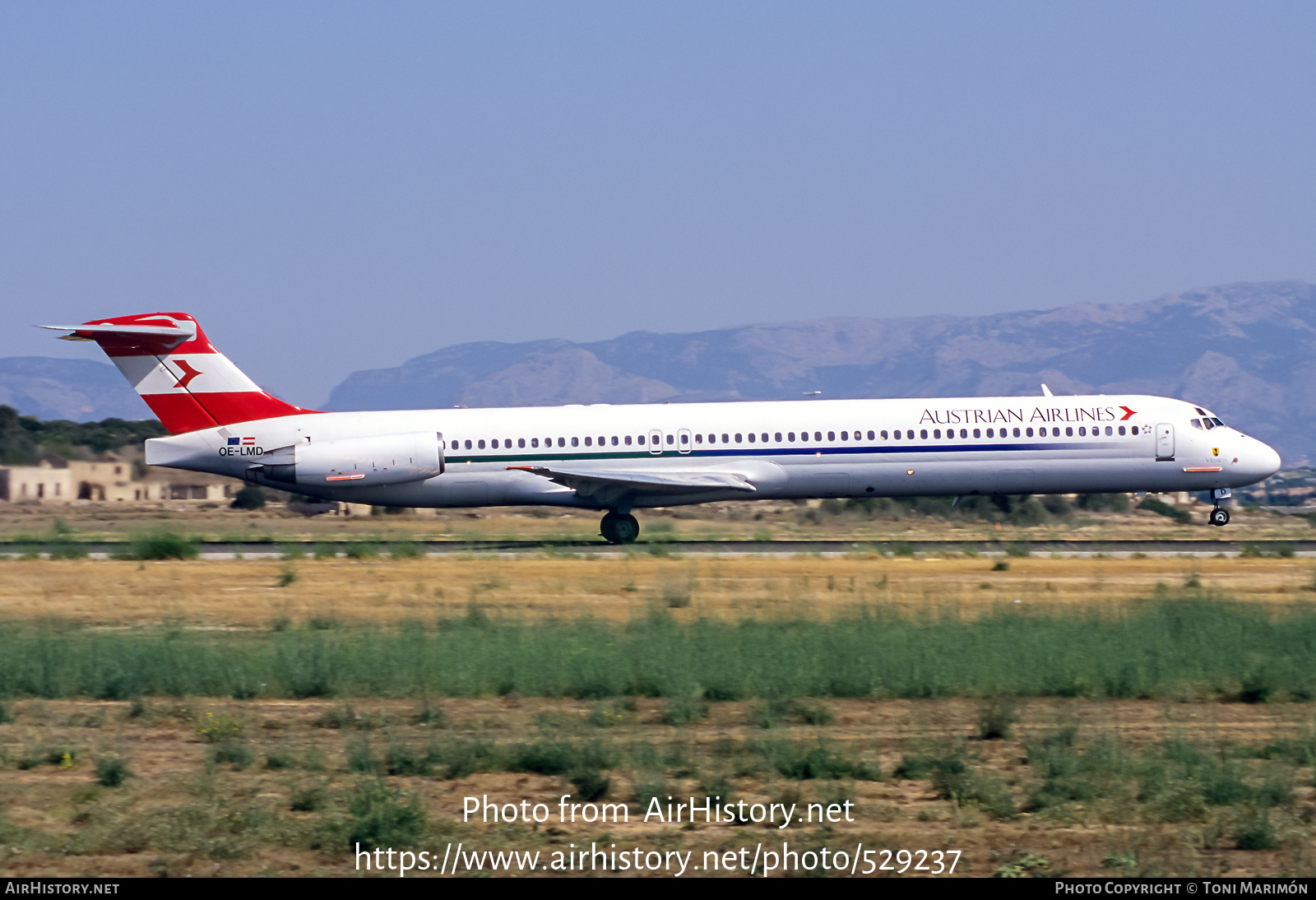 Aircraft Photo of OE-LMD | McDonnell Douglas MD-83 (DC-9-83) | Austrian Airlines | AirHistory.net #529237