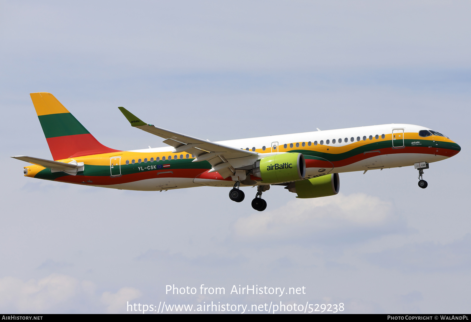 Aircraft Photo of YL-CSK | Airbus A220-371 (BD-500-1A11) | AirBaltic | AirHistory.net #529238