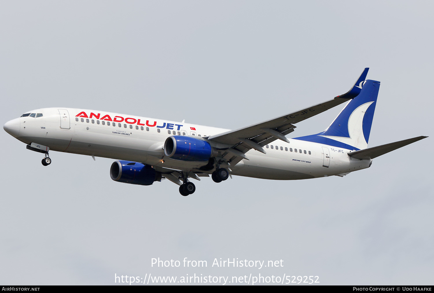 Aircraft Photo of TC-JFC | Boeing 737-8F2 | AnadoluJet | AirHistory.net #529252