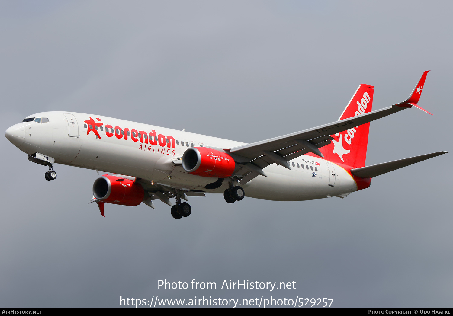 Aircraft Photo of TC-TJS | Boeing 737-81B | Corendon Airlines | AirHistory.net #529257