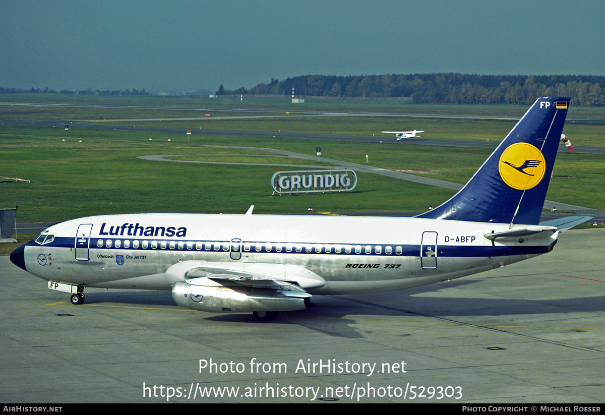 Aircraft Photo of D-ABFP | Boeing 737-230/Adv | Lufthansa | AirHistory.net #529303