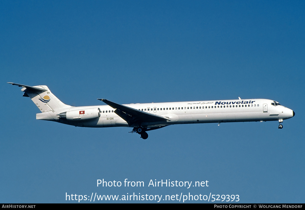 Aircraft Photo of EI-CEK | McDonnell Douglas MD-83 (DC-9-83) | Nouvelair Tunisie | AirHistory.net #529393