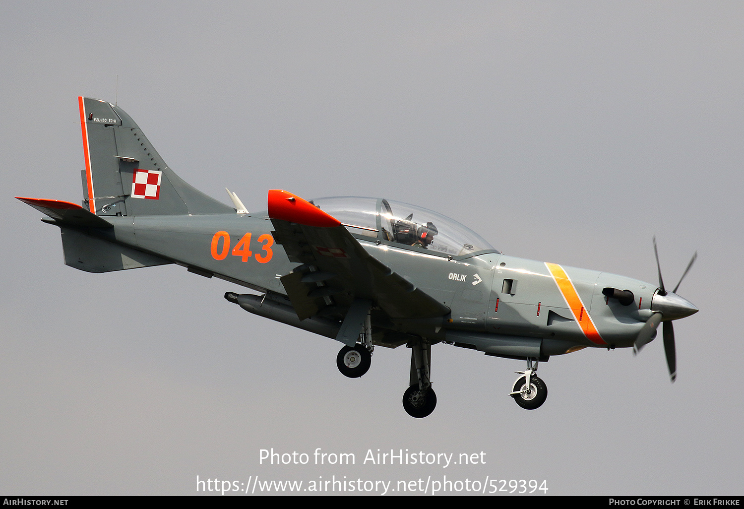 Aircraft Photo of 043 | PZL-Okecie PZL-130TC-1 Turbo Orlik | Poland - Air Force | AirHistory.net #529394