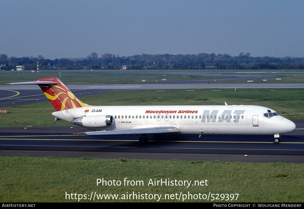 Aircraft Photo of Z3-AAB | McDonnell Douglas DC-9-32 | MAT - Macedonian Airlines | AirHistory.net #529397