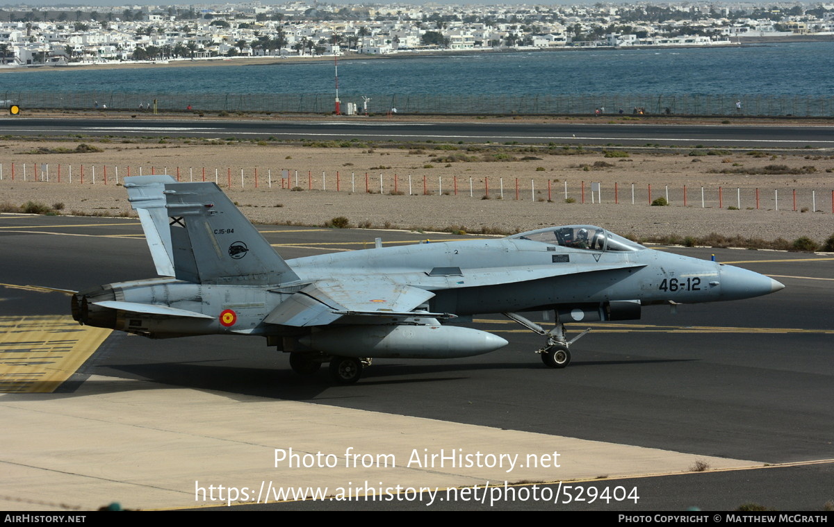 Aircraft Photo of C.15-84 | McDonnell Douglas F/A-18A+ Hornet | Spain - Air Force | AirHistory.net #529404