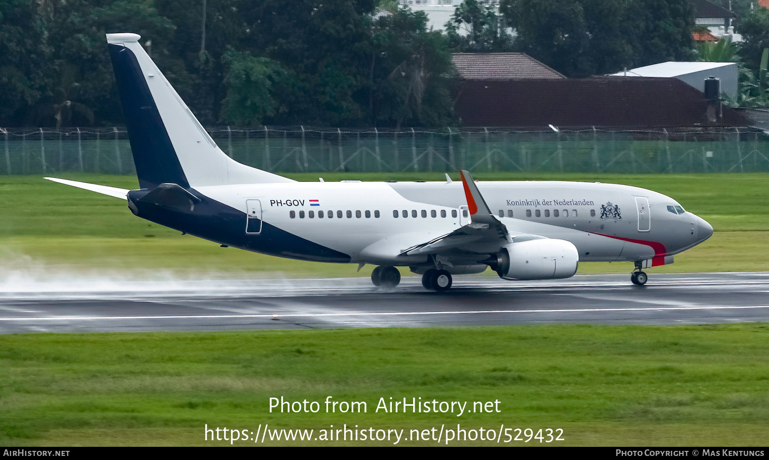 Aircraft Photo of PH-GOV | Boeing 737-700 BBJ | Netherlands Government | AirHistory.net #529432