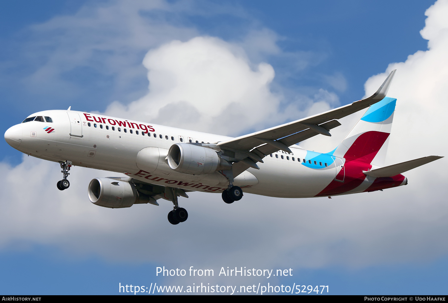 Aircraft Photo of D-AEWJ | Airbus A320-214 | Eurowings | AirHistory.net #529471