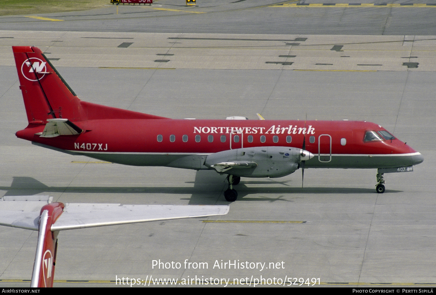 Aircraft Photo of N407XJ | Saab 340B/Plus | Northwest Airlink | AirHistory.net #529491