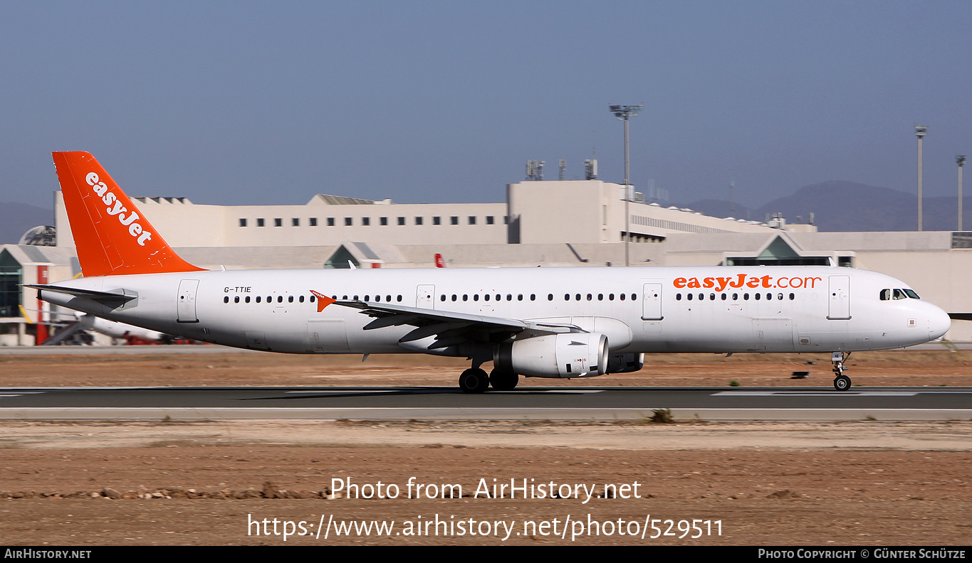 Aircraft Photo of G-TTIE | Airbus A321-231 | EasyJet | AirHistory.net #529511