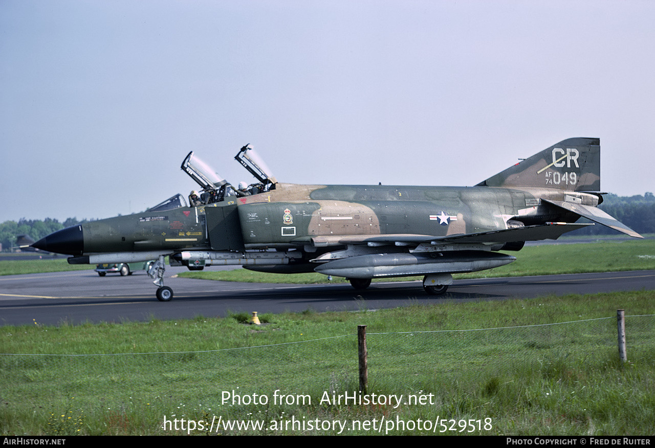 Aircraft Photo of 74-1049 / AF74-049 | McDonnell Douglas F-4E Phantom II | USA - Air Force | AirHistory.net #529518