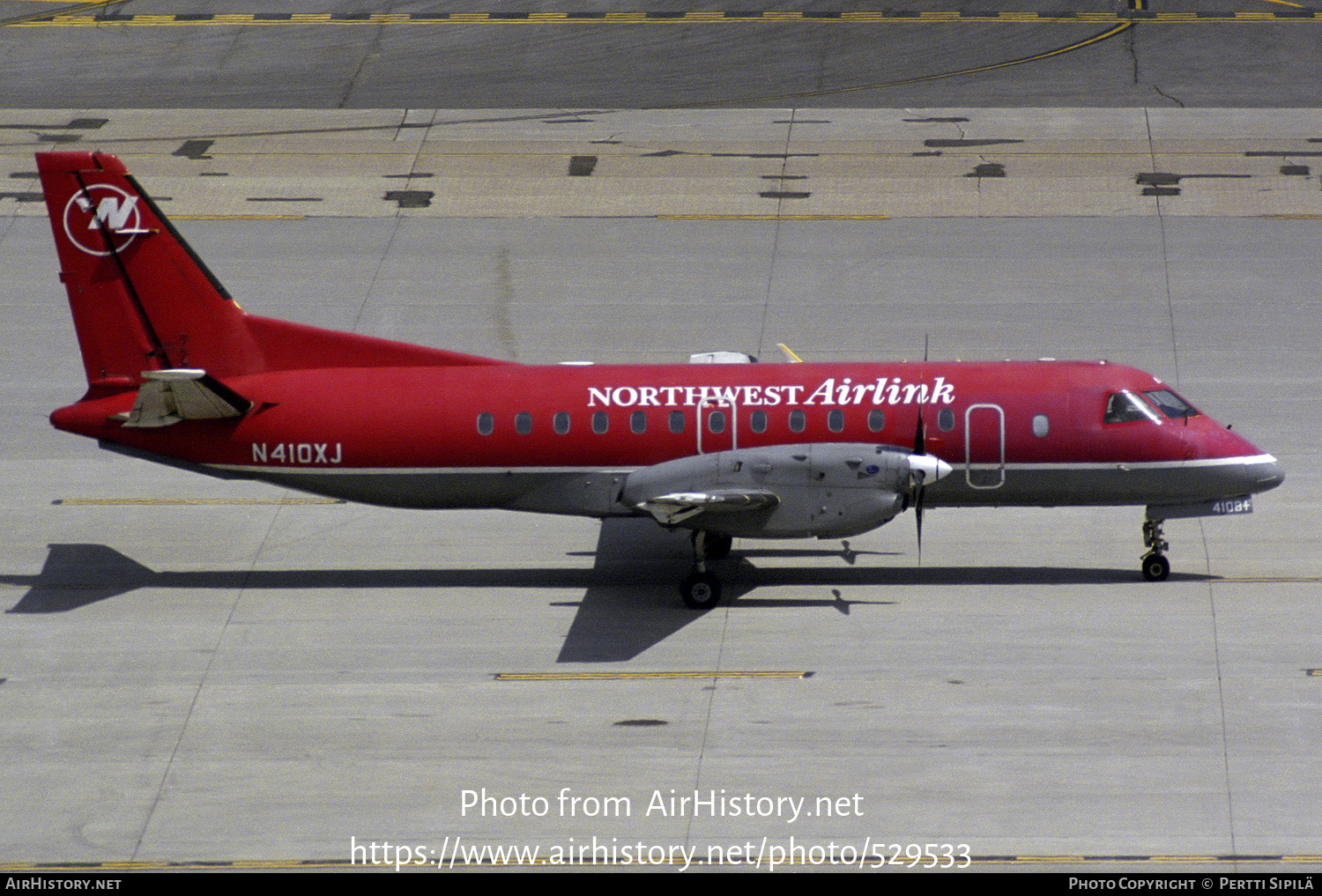 Aircraft Photo of N410XJ | Saab 340B/Plus | Northwest Airlink | AirHistory.net #529533