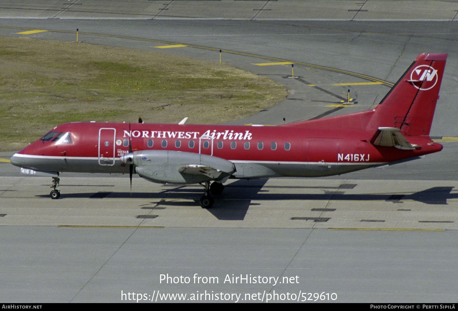 Aircraft Photo of N416XJ | Saab 340B/Plus | Northwest Airlink | AirHistory.net #529610