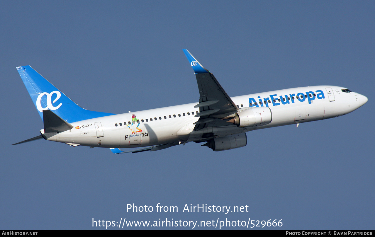 Aircraft Photo of EC-LYR | Boeing 737-85P | Air Europa | AirHistory.net #529666