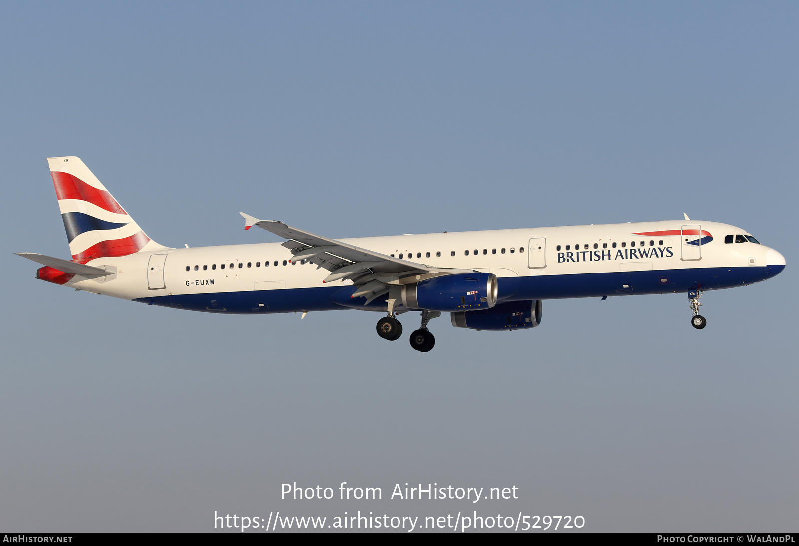 Aircraft Photo of G-EUXM | Airbus A321-231 | British Airways | AirHistory.net #529720