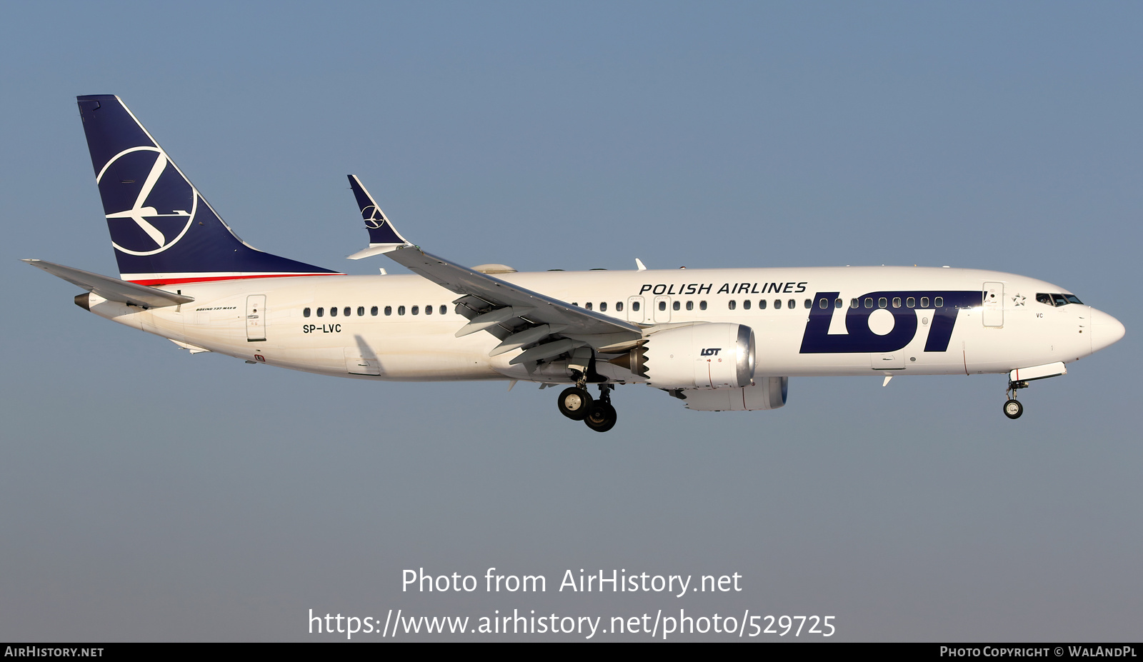 Aircraft Photo of SP-LVC | Boeing 737-8 Max 8 | LOT Polish Airlines - Polskie Linie Lotnicze | AirHistory.net #529725