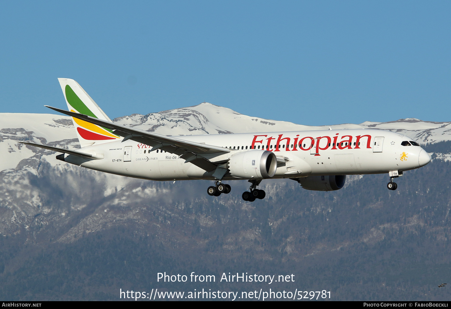 Aircraft Photo of ET-ATH | Boeing 787-8 Dreamliner | Ethiopian Airlines | AirHistory.net #529781