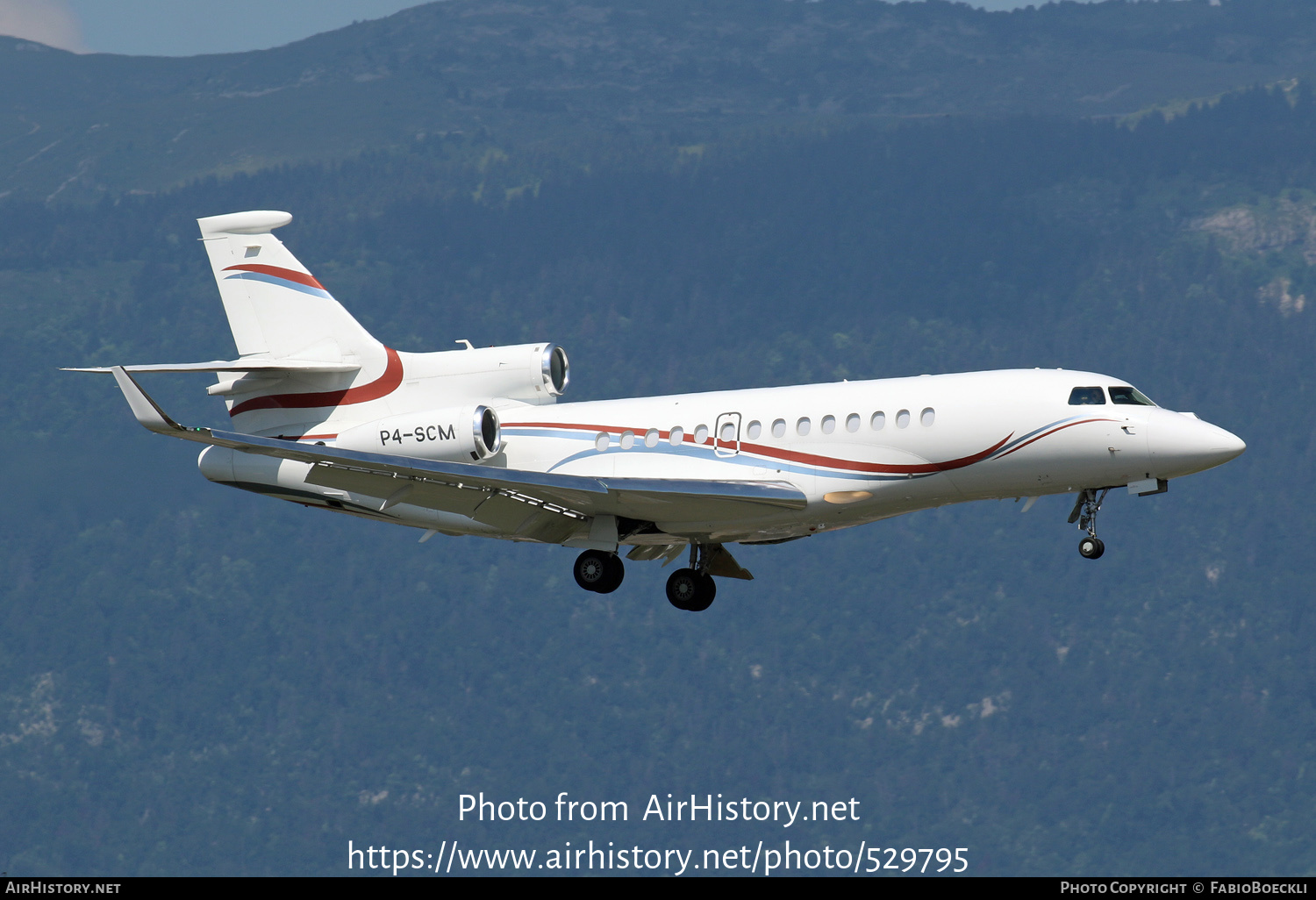 Aircraft Photo of P4-SCM | Dassault Falcon 7X | AirHistory.net #529795