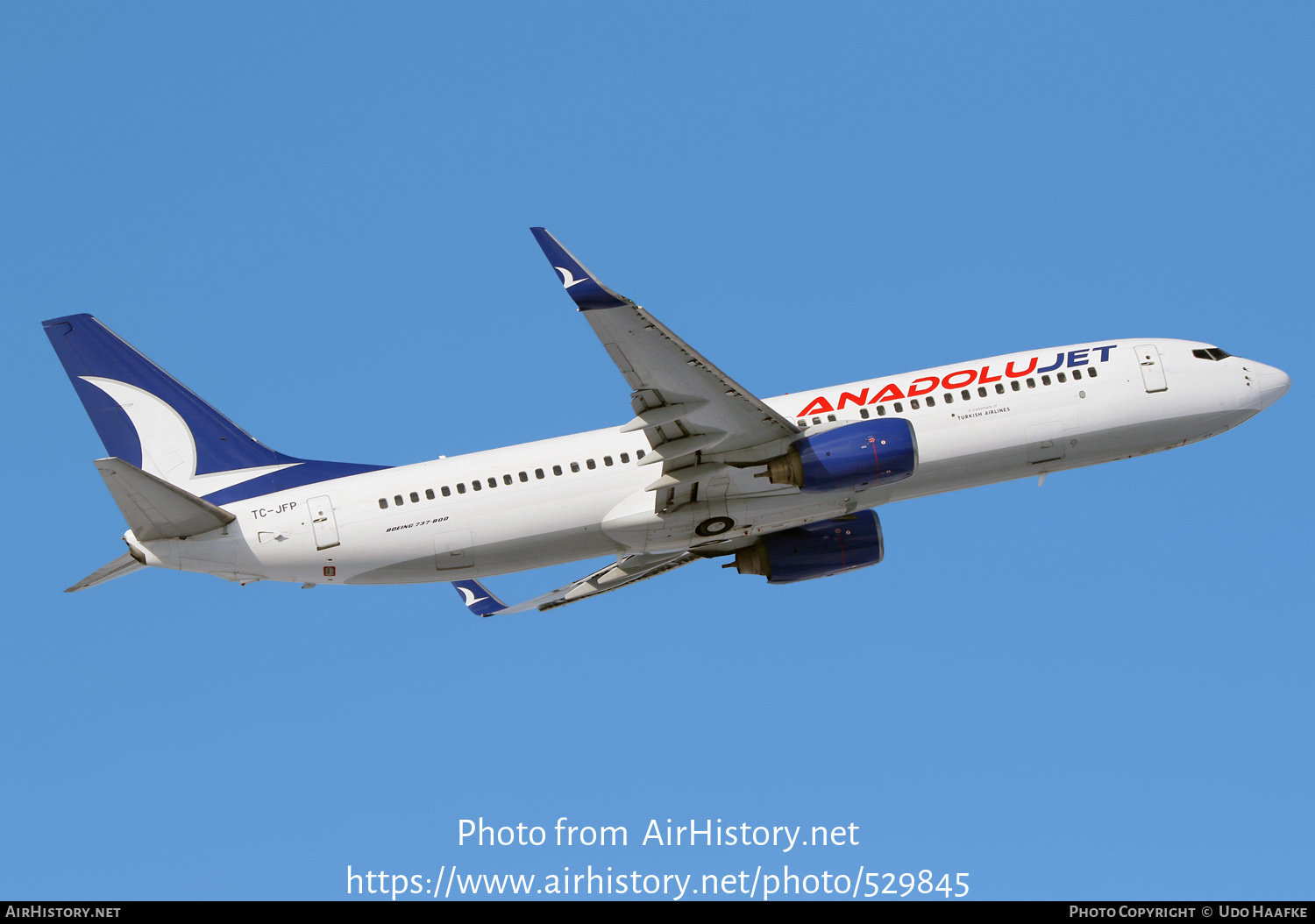 Aircraft Photo of TC-JFP | Boeing 737-8F2 | AnadoluJet | AirHistory.net #529845
