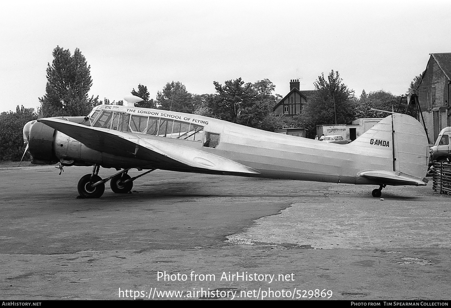 Aircraft Photo of G-AMDA | Avro 652A Anson I | LSF - London School of Flying | AirHistory.net #529869