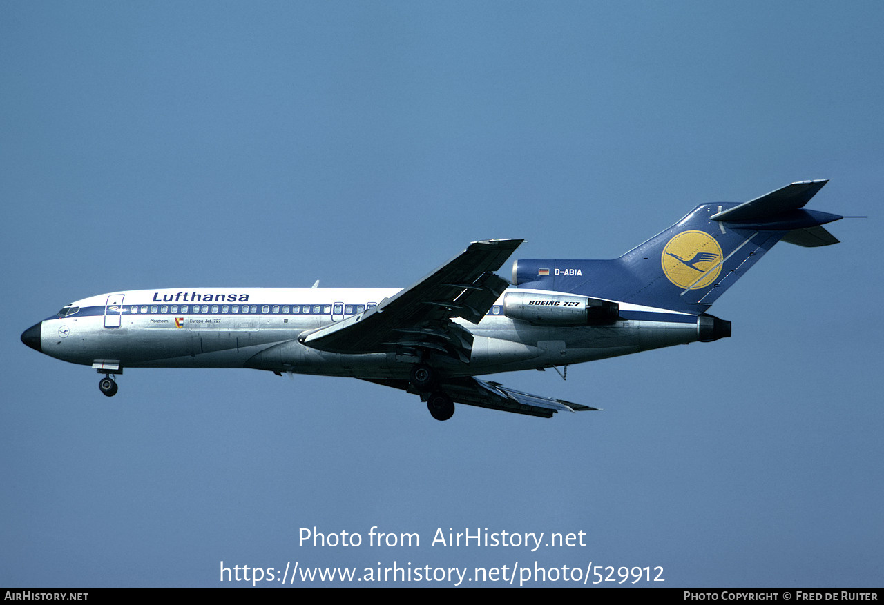 Aircraft Photo of D-ABIA | Boeing 727-30C | Lufthansa | AirHistory.net #529912