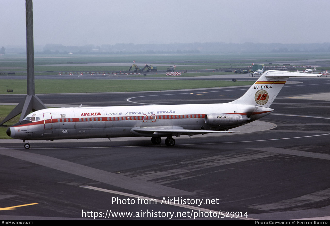 Aircraft Photo of EC-BYN | McDonnell Douglas DC-9-33RC | Iberia | AirHistory.net #529914