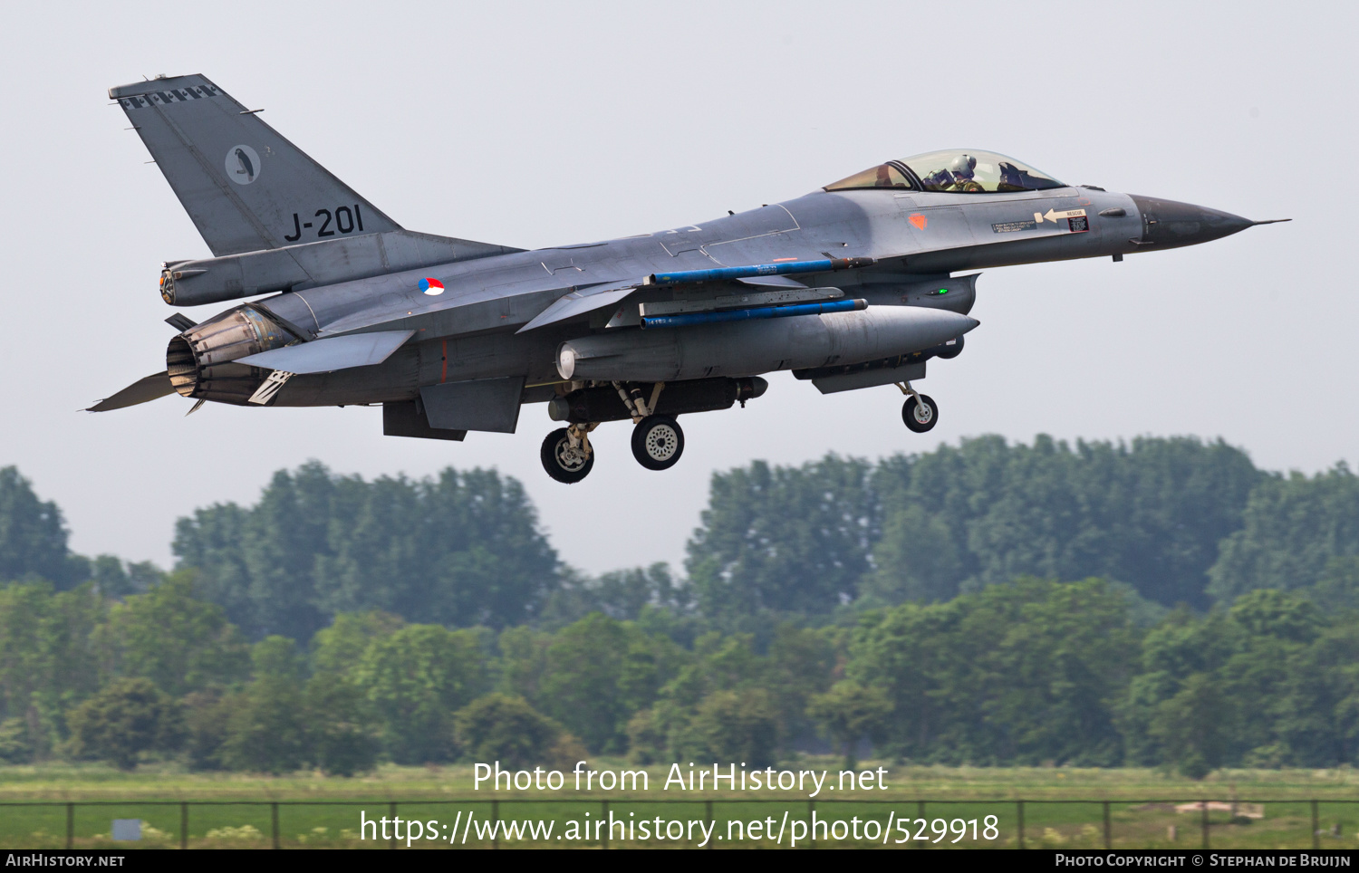 Aircraft Photo of J-201 | General Dynamics F-16AM Fighting Falcon | Netherlands - Air Force | AirHistory.net #529918