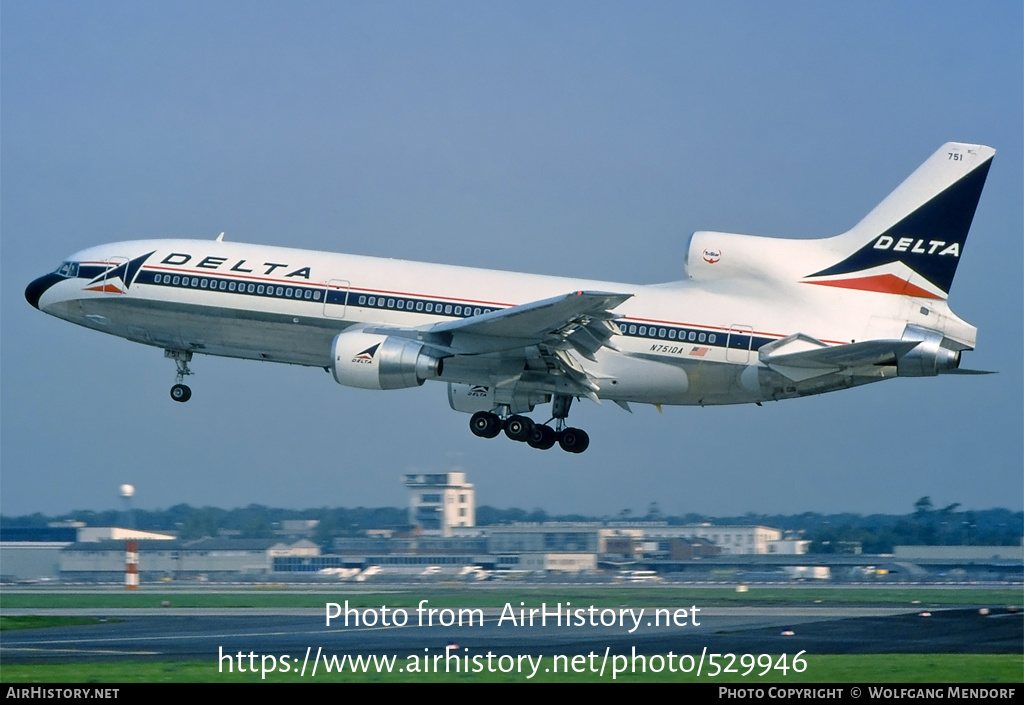 Aircraft Photo of N751DA | Lockheed L-1011-385-3 TriStar 500 | Delta Air Lines | AirHistory.net #529946