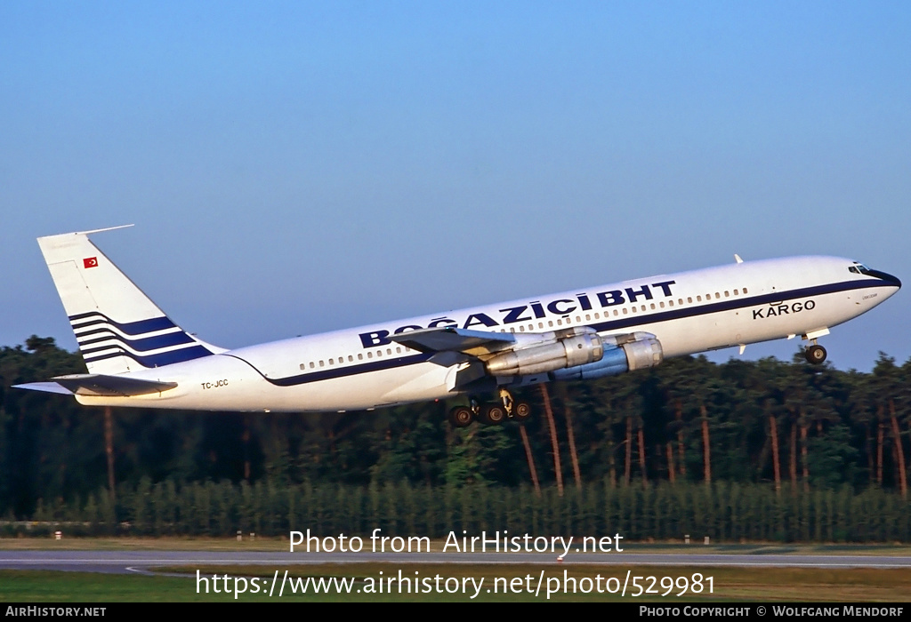 Aircraft Photo of TC-JCC | Boeing 707-321C | BHT - Boğaziçi Hava Taşımacılığı - Bosphorus Air Transport | AirHistory.net #529981