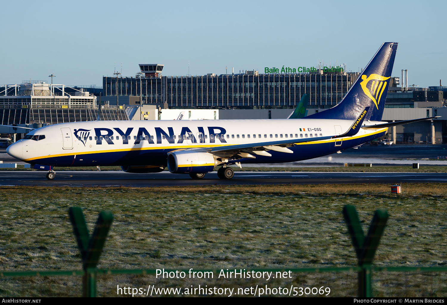 Aircraft Photo of EI-GSG | Boeing 737-800 | Ryanair | AirHistory.net #530069