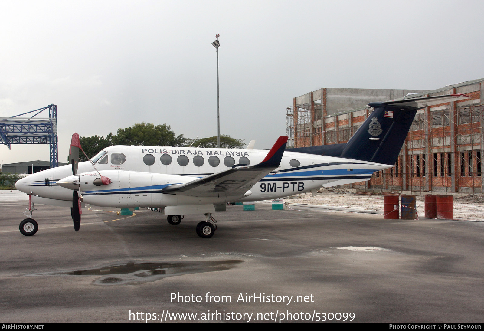 Aircraft Photo of 9M-PTB | Hawker Beechcraft 350 King Air (B300) | Polis Diraja Malaysia | AirHistory.net #530099