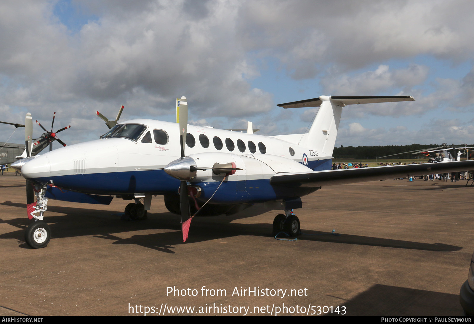 Aircraft Photo of ZZ503 | Hawker Beechcraft 350CER Avenger T1 (300C) | UK - Navy | AirHistory.net #530143