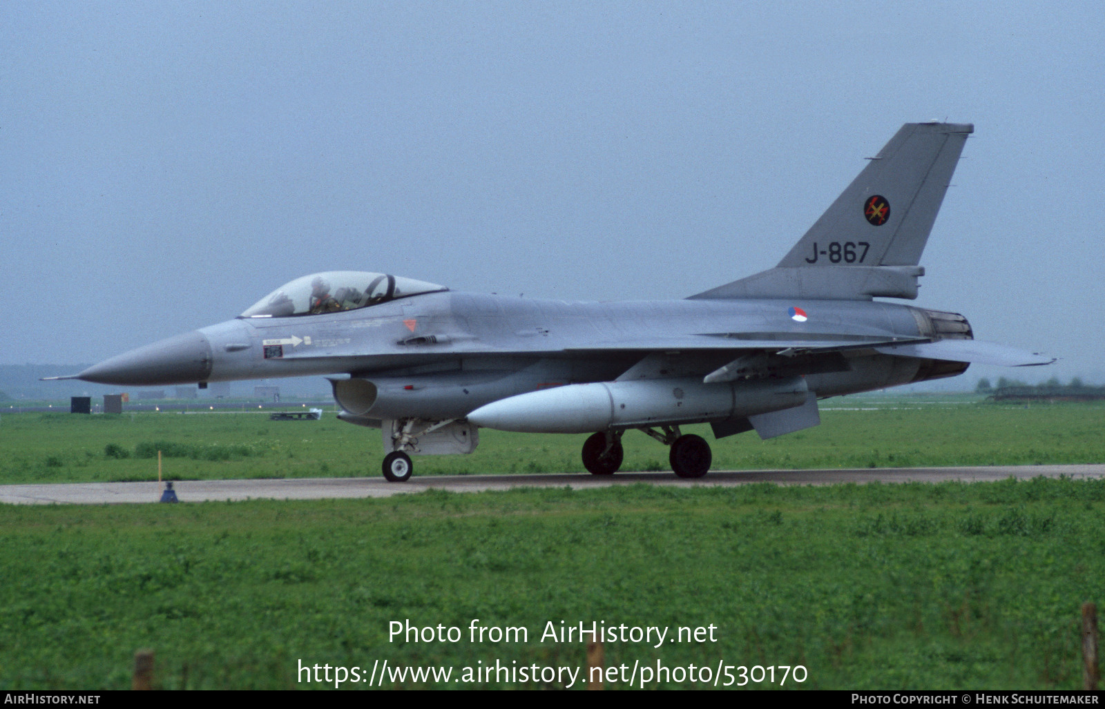 Aircraft Photo of J-867 | General Dynamics F-16A Fighting Falcon | Netherlands - Air Force | AirHistory.net #530170