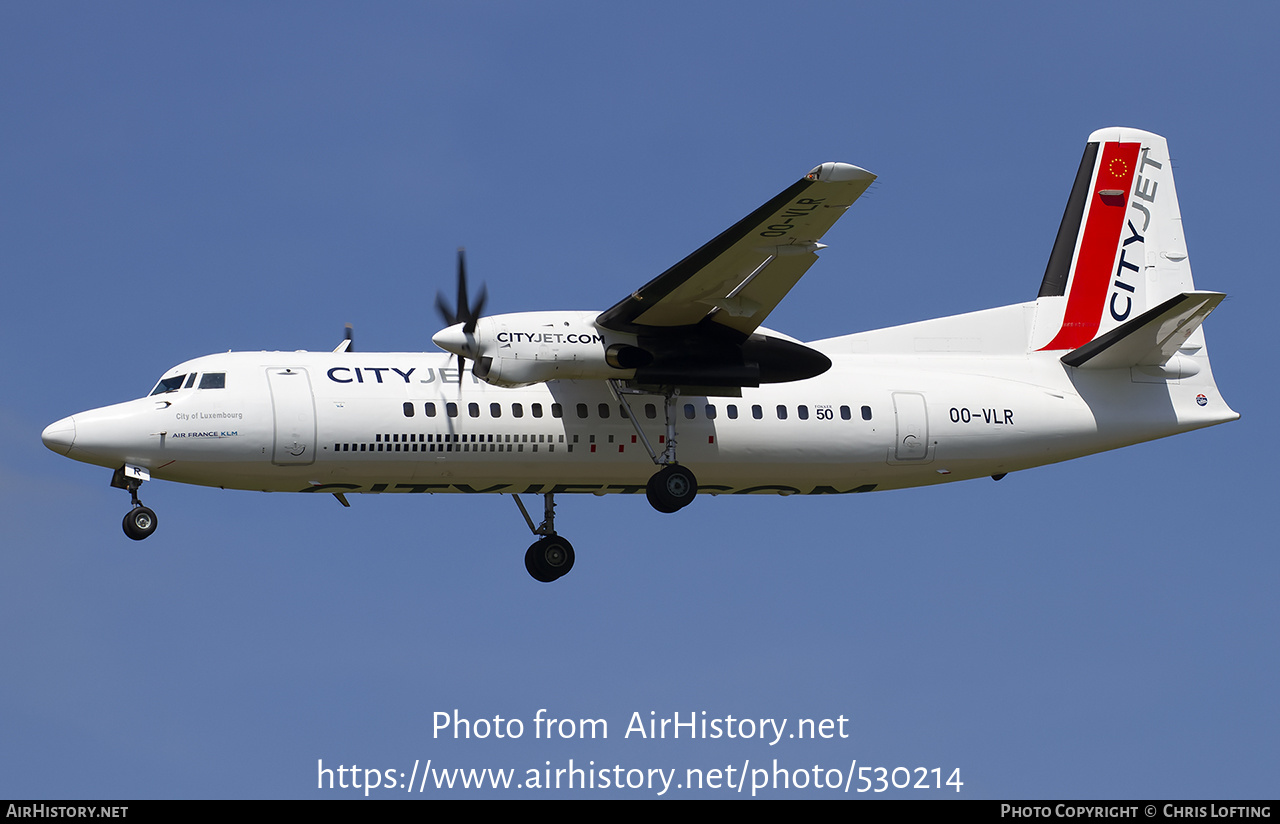 Aircraft Photo of OO-VLR | Fokker 50 | CityJet | AirHistory.net #530214