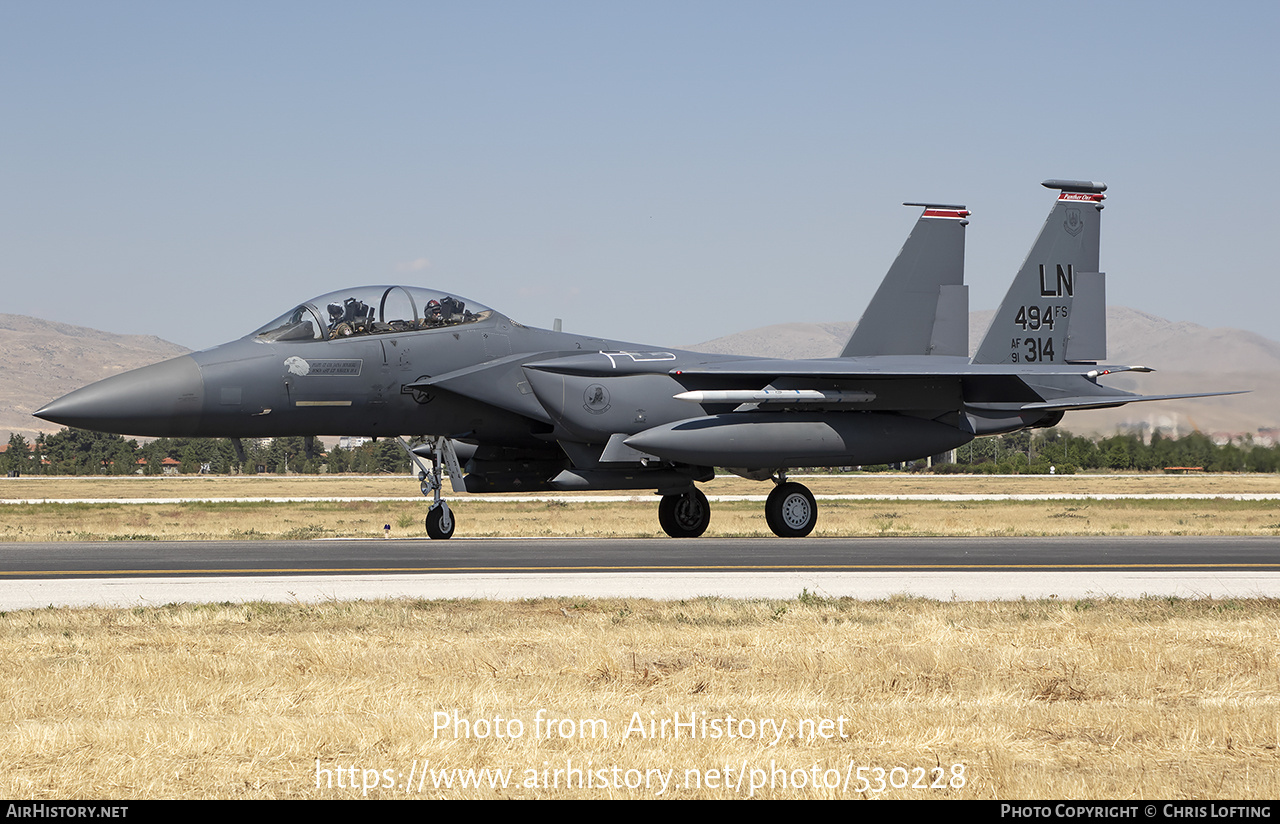 Aircraft Photo of 91-0314 / AF91-314 | McDonnell Douglas F-15E Strike Eagle | USA - Air Force | AirHistory.net #530228