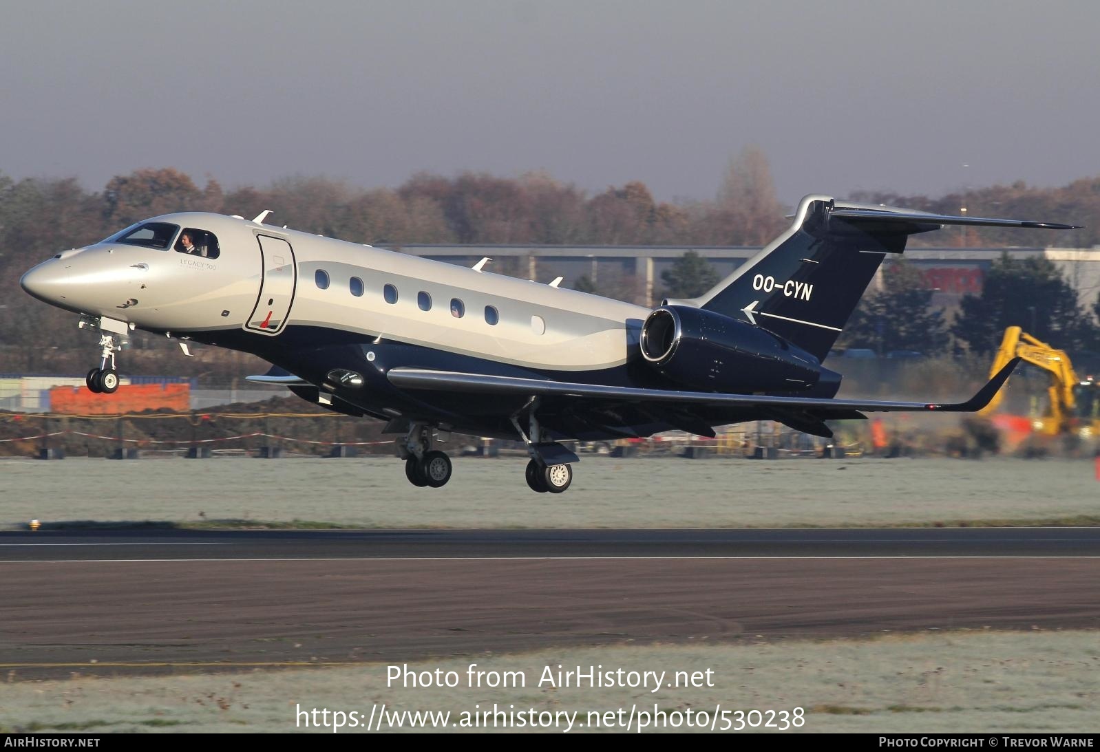 Aircraft Photo of OO-CYN | Embraer EMB-550 Legacy 500 | AirHistory.net #530238