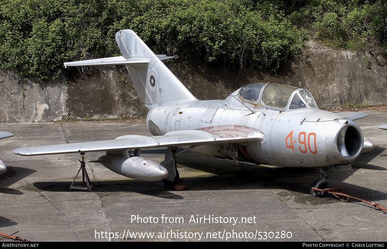 Aircraft Photo of 4-90 | Mikoyan-Gurevich MiG-15UTI | Albania - Air Force | AirHistory.net #530280