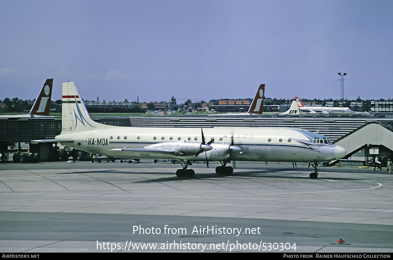 Aircraft Photo of HA-MOA | Ilyushin Il-18V | Malév - Hungarian Airlines | AirHistory.net #530304