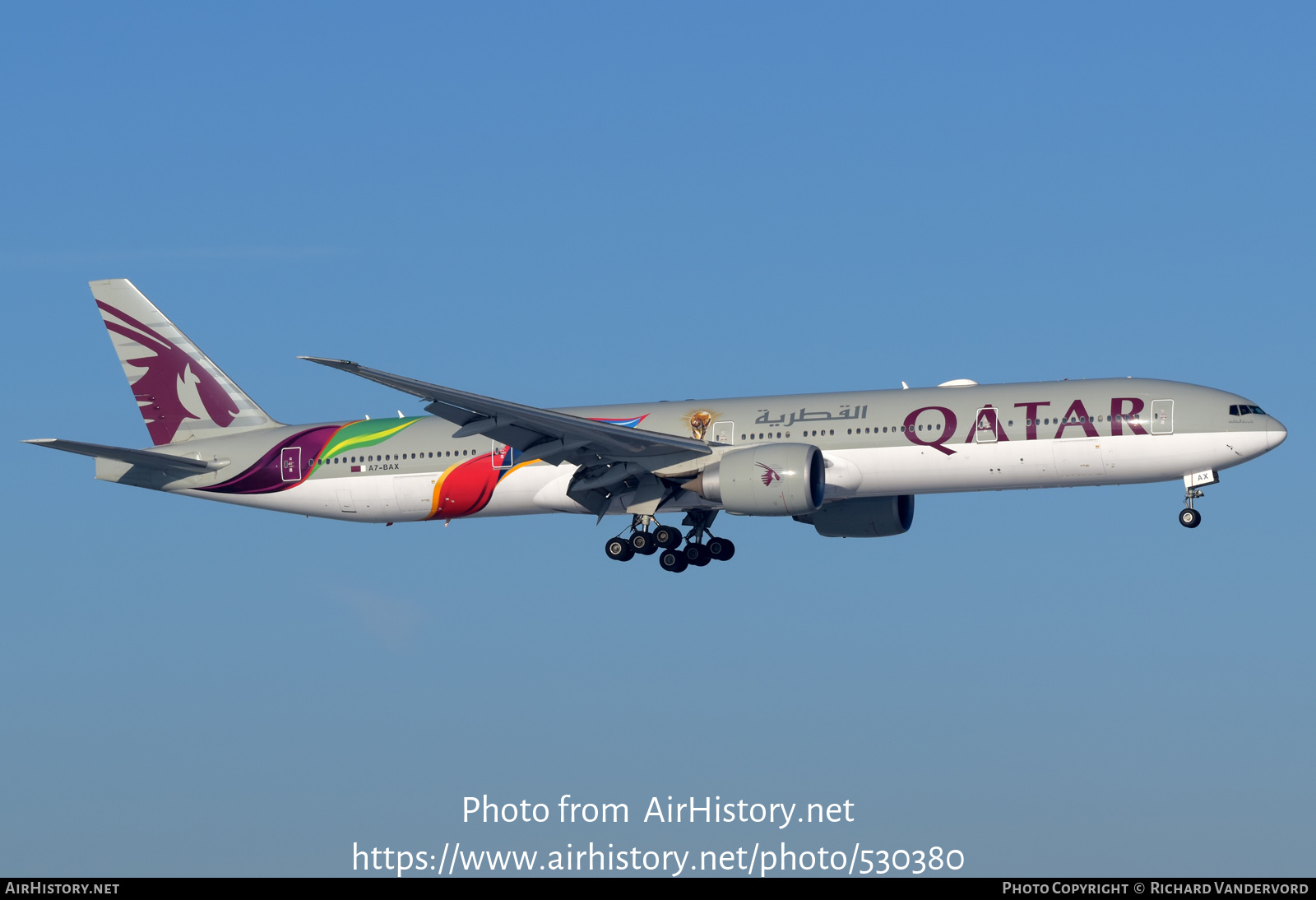 Aircraft Photo of A7-BAX | Boeing 777-3DZ/ER | Qatar Airways | AirHistory.net #530380