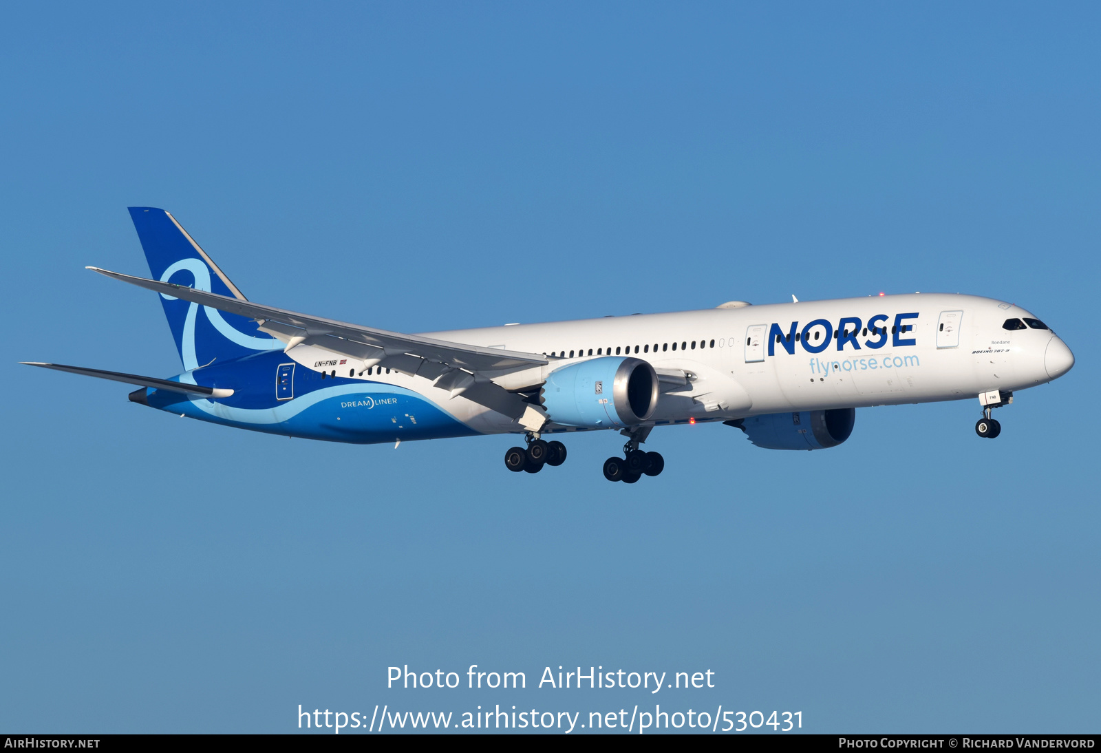 Aircraft Photo of LN-FNB | Boeing 787-9 Dreamliner | Norse Atlantic Airways | AirHistory.net #530431