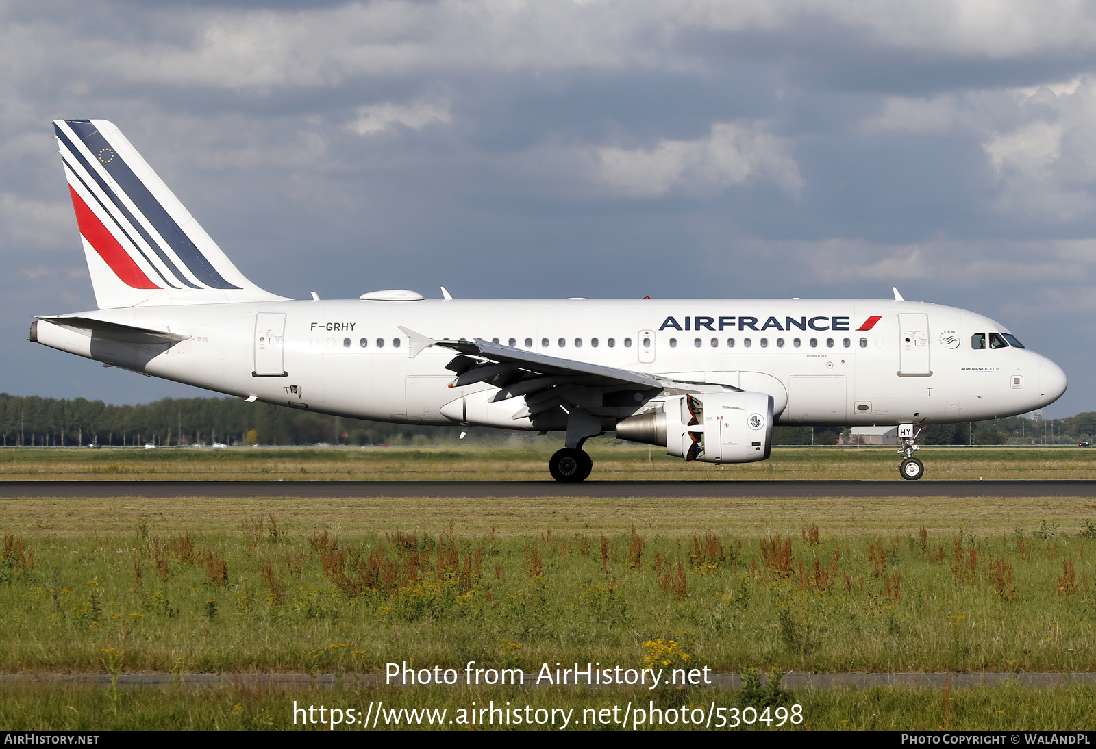 Aircraft Photo of F-GRHY | Airbus A319-111 | Air France | AirHistory.net #530498