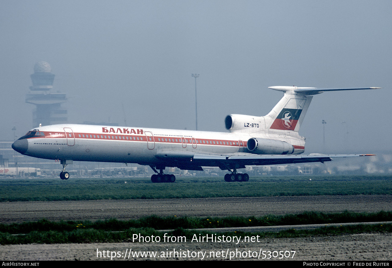 Aircraft Photo of LZ-BTO | Tupolev Tu-154B-1 | Balkan - Bulgarian Airlines | AirHistory.net #530507