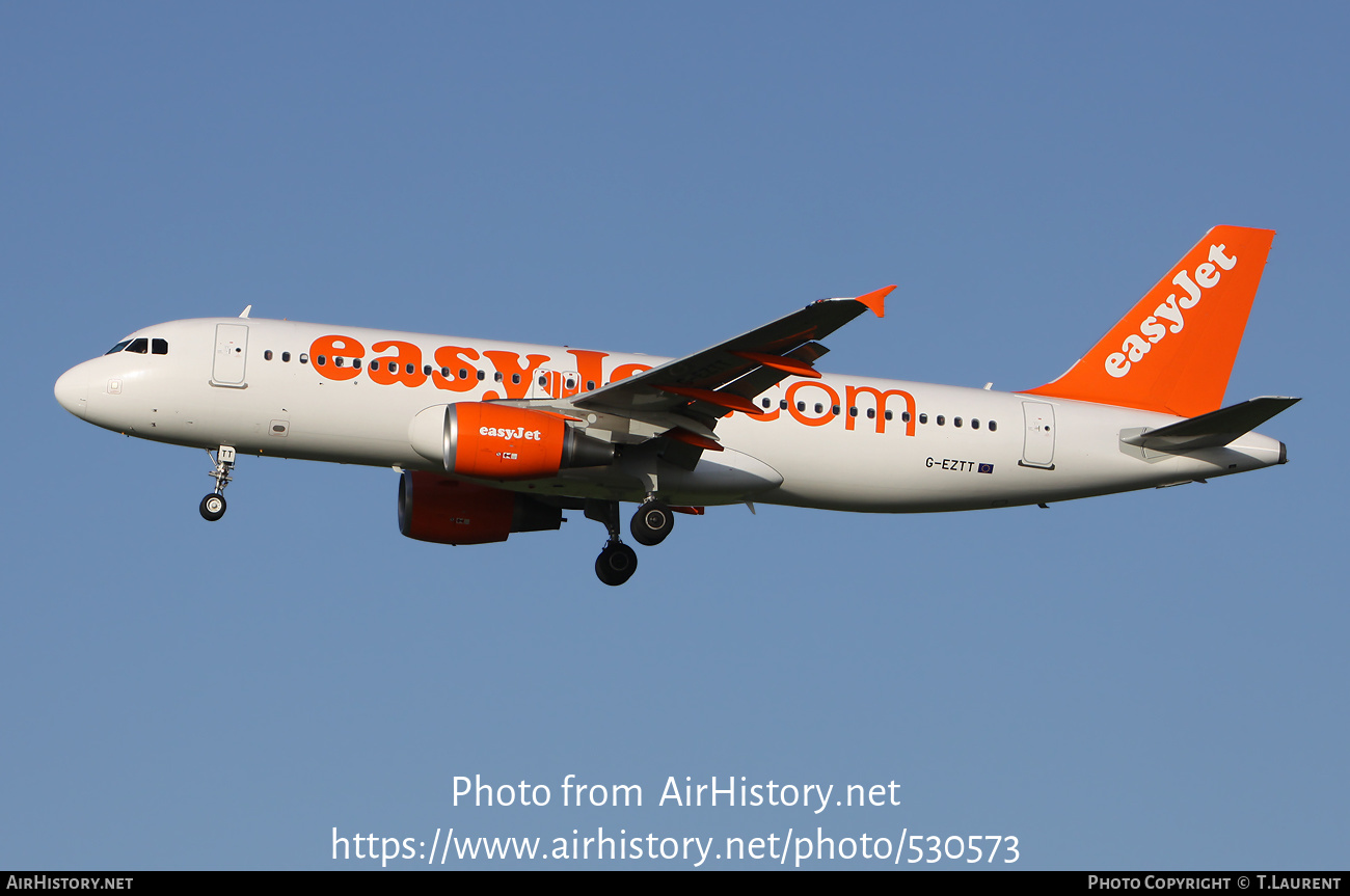 Aircraft Photo of G-EZTT | Airbus A320-214 | EasyJet | AirHistory.net #530573