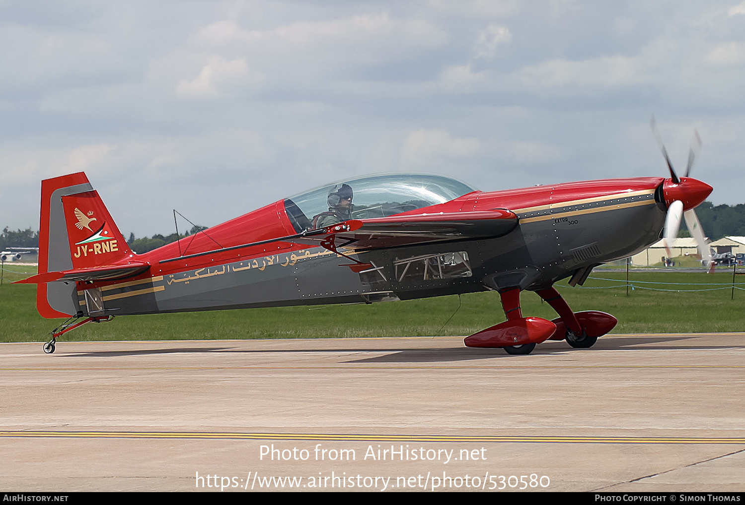 Aircraft Photo of JY-RNE | Extra EA-300S | Royal Jordanian Falcons | AirHistory.net #530580