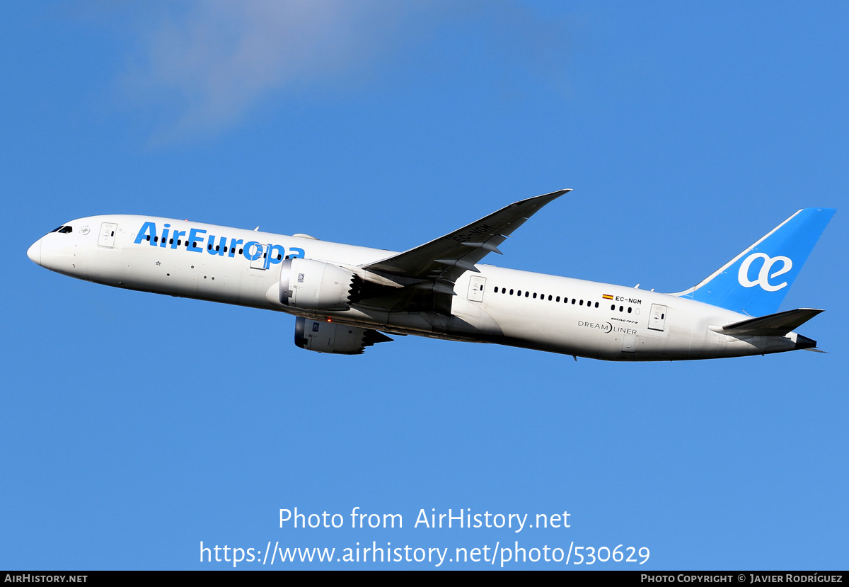 Aircraft Photo of EC-NGM | Boeing 787-9 Dreamliner | Air Europa | AirHistory.net #530629