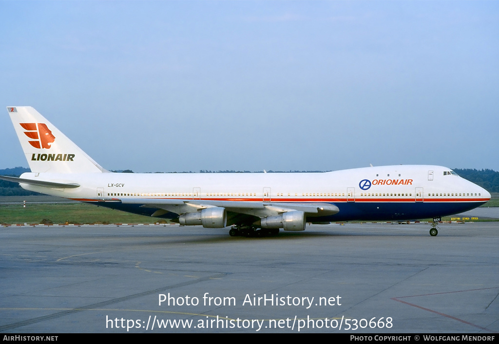 Aircraft Photo of LX-GCV | Boeing 747-121 | Orion Air | AirHistory.net #530668