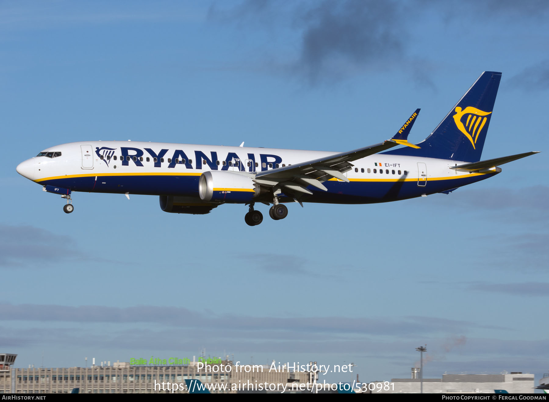 Aircraft Photo of EI-IFT | Boeing 737-8200 Max 200 | Ryanair | AirHistory.net #530981