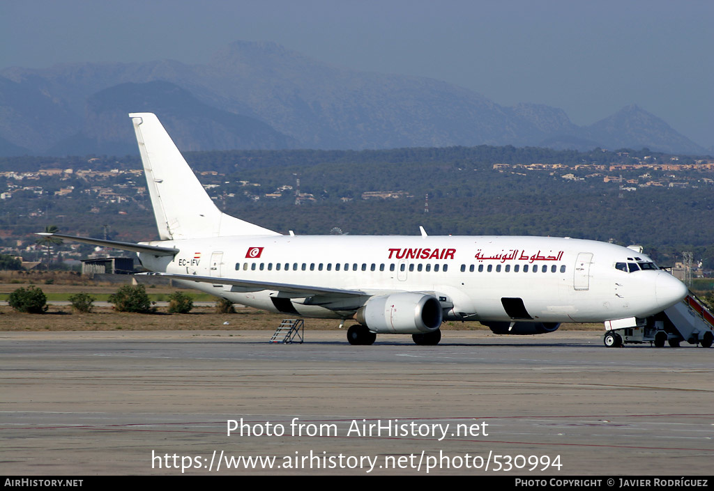 Aircraft Photo of EC-IFV | Boeing 737-33A | Tunisair | AirHistory.net #530994