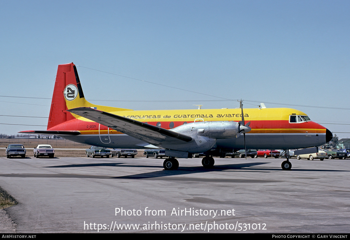 Aircraft Photo of C-GCZY | Hawker Siddeley HS-748 Srs2/222 | Aerolineas de Guatemala - Aviateca | AirHistory.net #531012